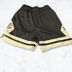 Eric Emanuel Black and Cream Athletic Shorts
